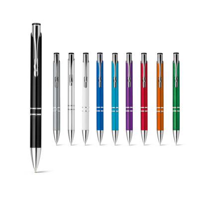 BETA PLASTIC. ABS ball pen with metal clip